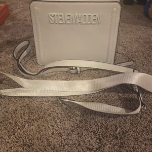 Steve Madden White Shoulder Bag